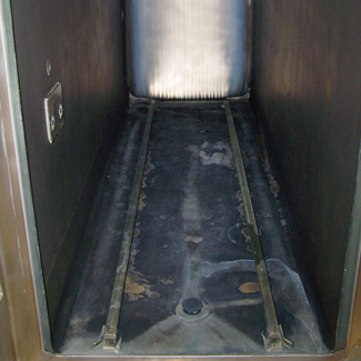 Sterilizer unit before cleaning.