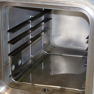 Sterilizer unit after cleaning.